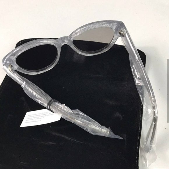 Elizabeth & James Women's Ice Crystal Round Retro Sunglasses 55mm New - Picture 7 of 8